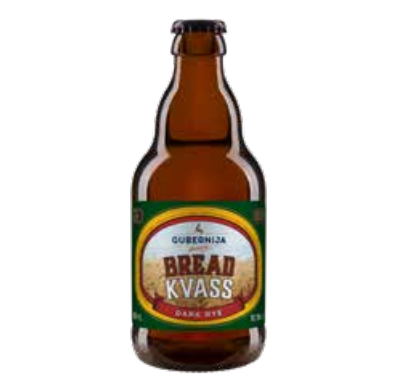 Gubernia Kvass Naturally Carbonated Beverage Glass 0.33 L