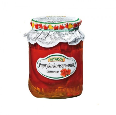Vitarol Red Sweet Peppers Pickled 650g