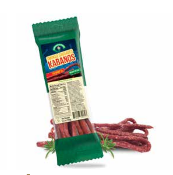Krekenavos Beef Kabanos Dried Smoked Sausages 3.5 oz