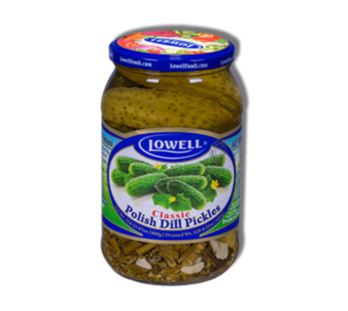 Lowell Polish Dill Pickles 880g