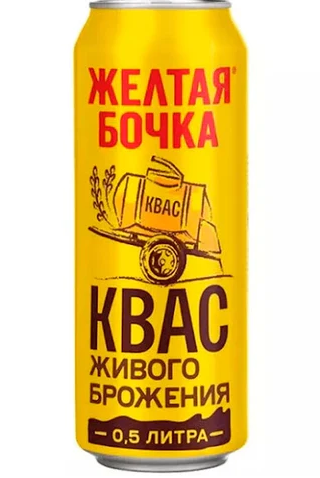 Kvas Zheltaya Bochka Can 0.5L