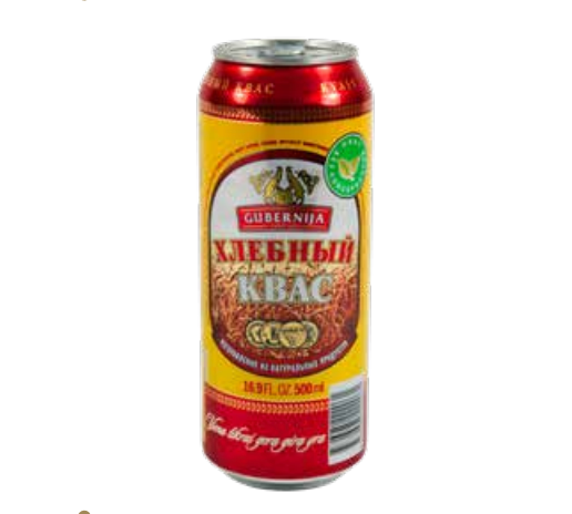 Gubernija Kvass Carbonated Beverage Can 0.5 L