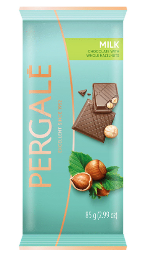 Pergale Chocolate Bar W/ Hazelnuts 85g
