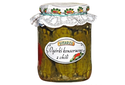 Vitarol Dill Pickles W/ Chili 650g
