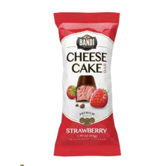 Bandi Cheesecake Bars Strawberry 45g