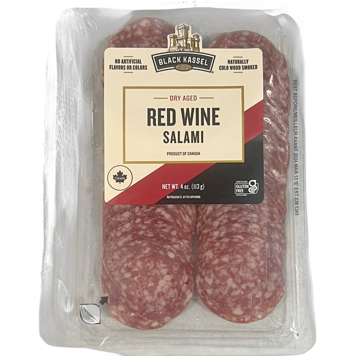 Black Kassel Red Wine Salami 4oz