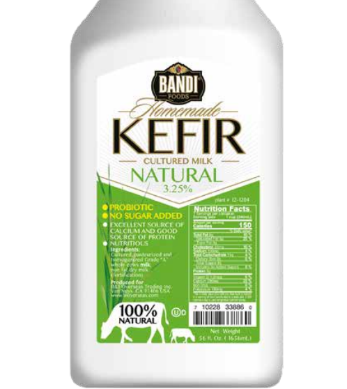 Bandi Kefir Natural 3.25% Whole Milk 59 fl oz