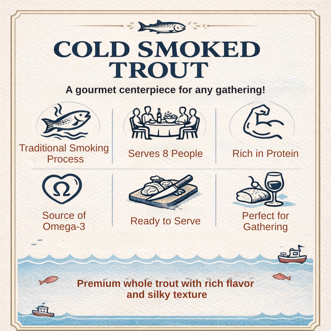 Traditional European Cold Smoked Trout
