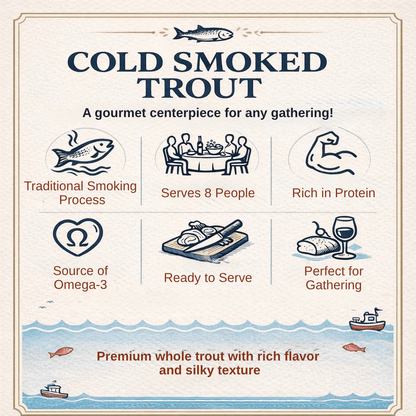 Traditional European Cold Smoked Trout
