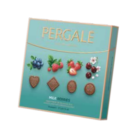 Pergale Assorted Berries W Milk Chocolate 117g