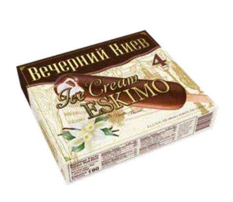 Vecherniy Kiev Eskimo Ice Cream Caramel Family Pack 4x80ml
