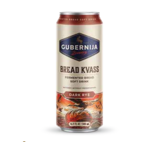 Gubernija Bread Kvass Carbonated Beverage Can 0.5 L