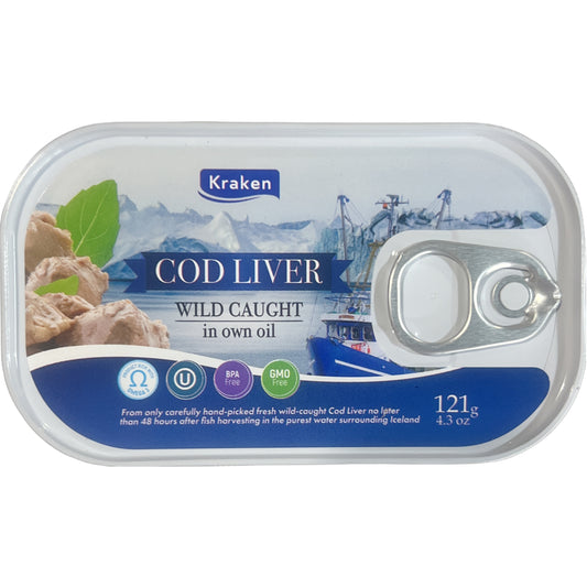 Kraken Cod Liver In Own Oil 121g