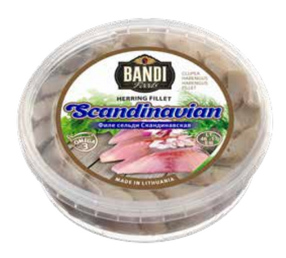 Scandinavian Herring Fillet in Oil by Bandi 500g (16oz)