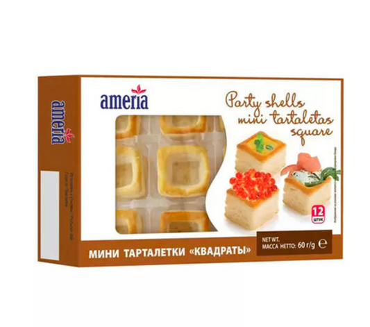 Ameria Mini Tartaletas Square 60g
