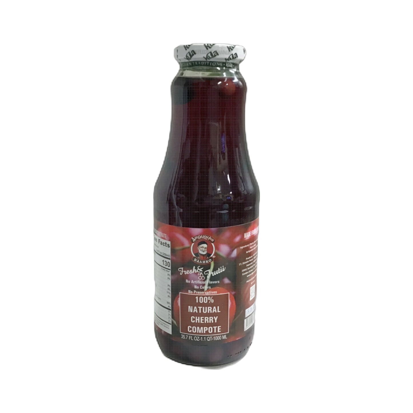 Valiko 100% Natural Cherry Compote 1L