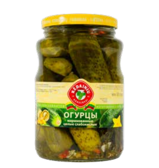 Whole Pickled Cucumbers in Brine 1.5 L