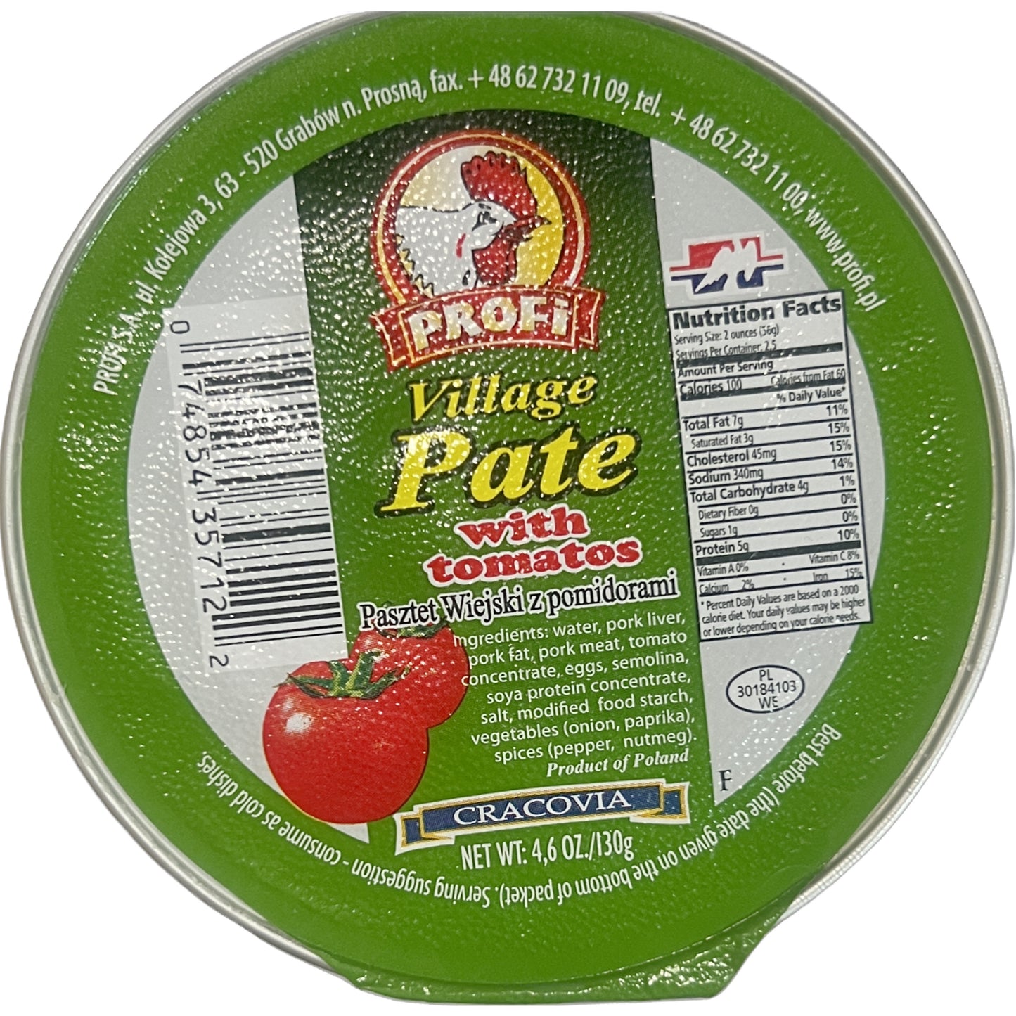 Profi Pork Pate W/ Tomato 130g
