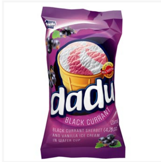 Dadu Ice Cream Black Currant 125ml