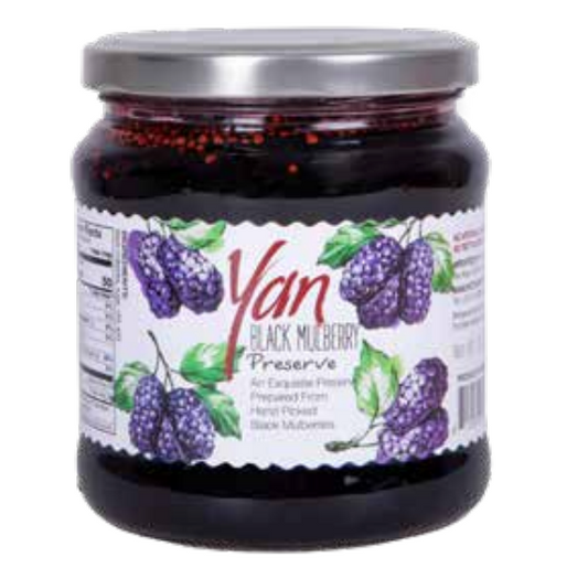 Yan Black Mulberry Preserve 567 g