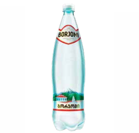 Borjomi Natural Sparkling Mineral Water 1.25L