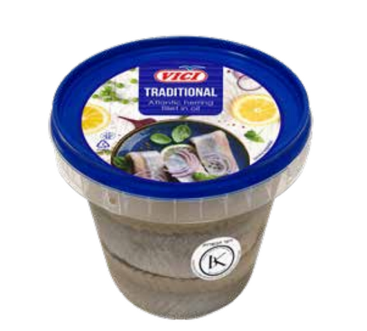 Vici Traditional Herring Fillets in Oil 600 g