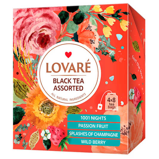 Lovare Black Assorted Tea 32 Bags