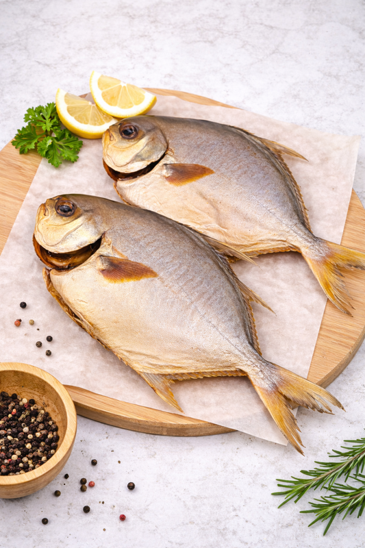 Pompano Hot Smoked ( whole fish )