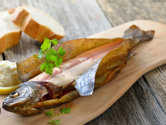 Trout hot smoked whole fish