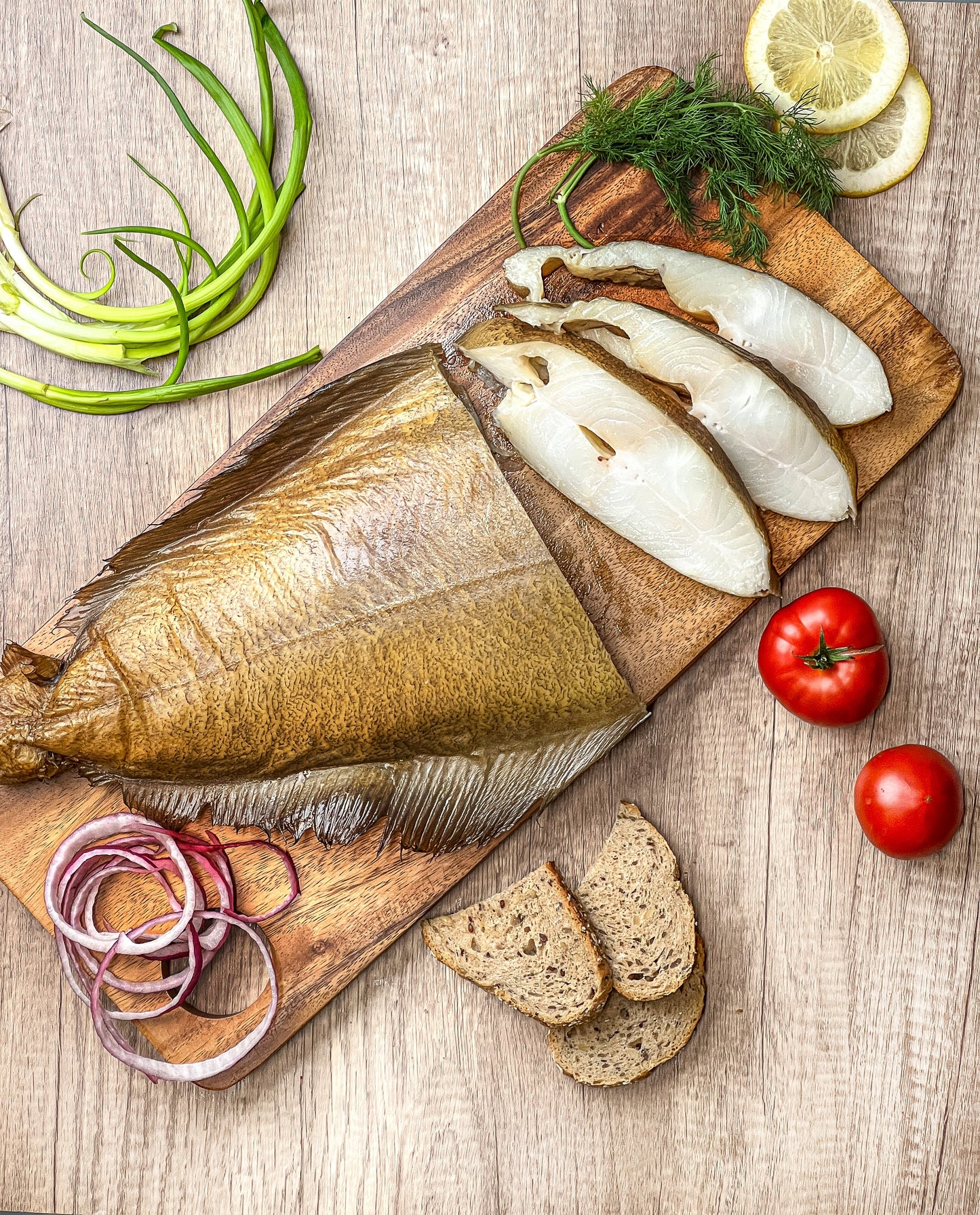 Cold smoked  Halibut 1lb ( Палтус )