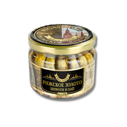 Riga Gold Sprats Smoked Sprats in Oil 250 g