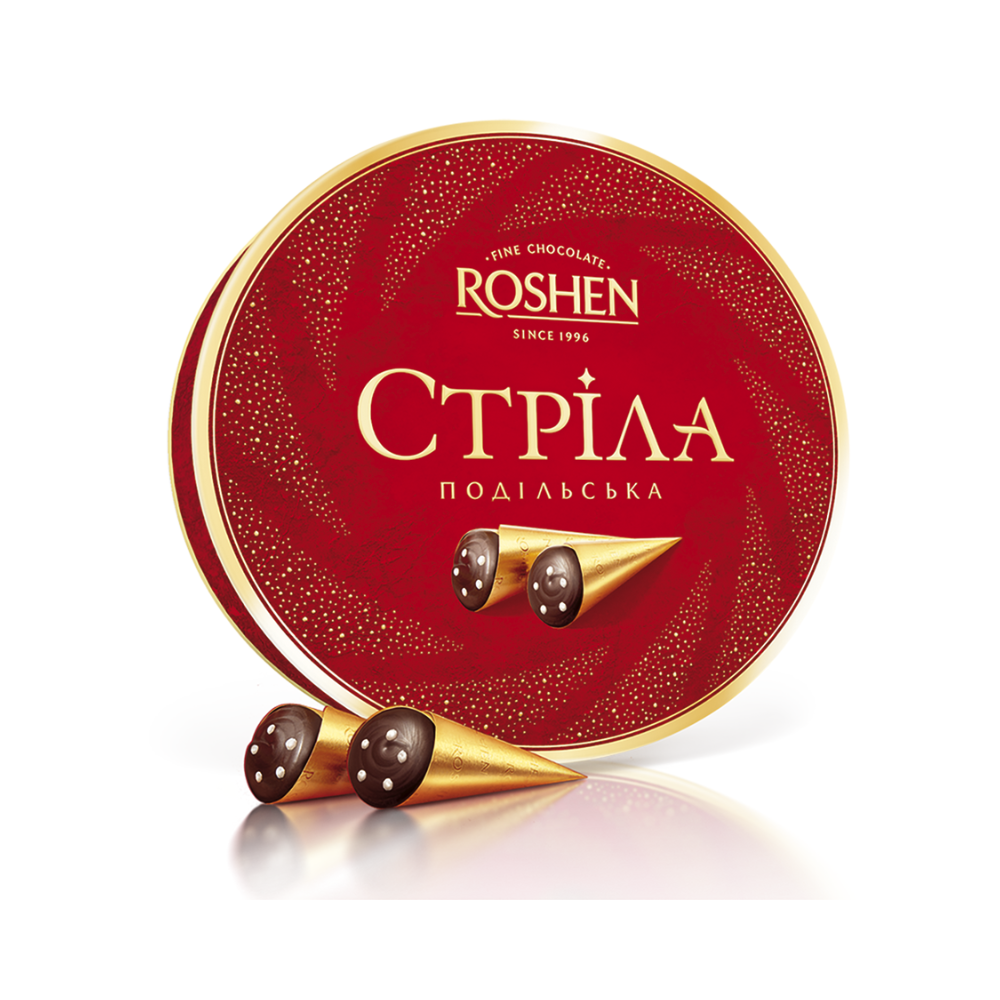 Ukrainian Gift Box Chocolate Candy Strela by Roshen, 200g