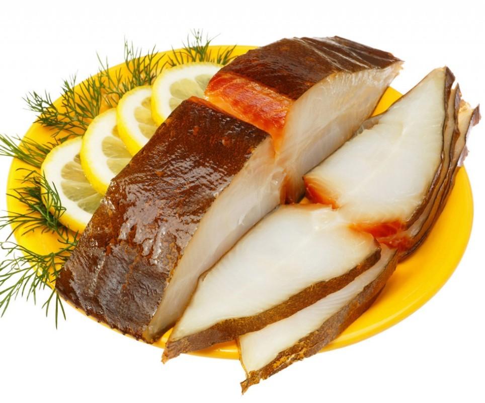 Cold smoked  Halibut 1lb ( Палтус )